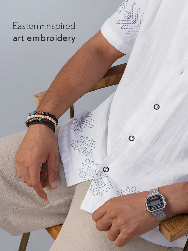 Mykonos 100% Cotton Printed Shirt