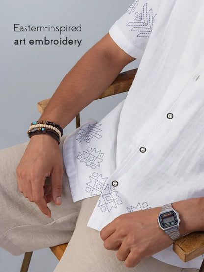 Mykonos 100% Cotton Printed Shirt