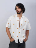 Sundrift Embroidered  Cotton Linen Shirt