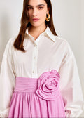 PINK ROSE MAXI SKIRT | De Novoo at Broadway