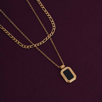 Black Onyx Two Layer Necklace
