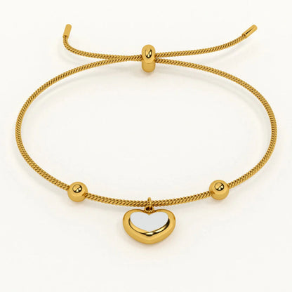 Moonstone Heart Bracelet