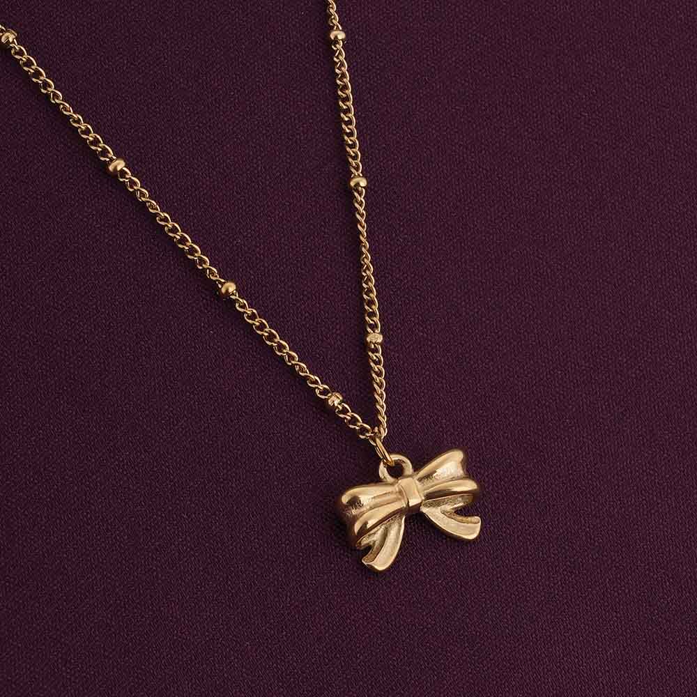 Bow Pendant Necklace