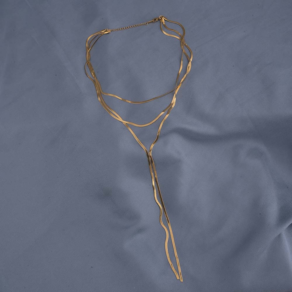 Multi-Stand Gold Necklace