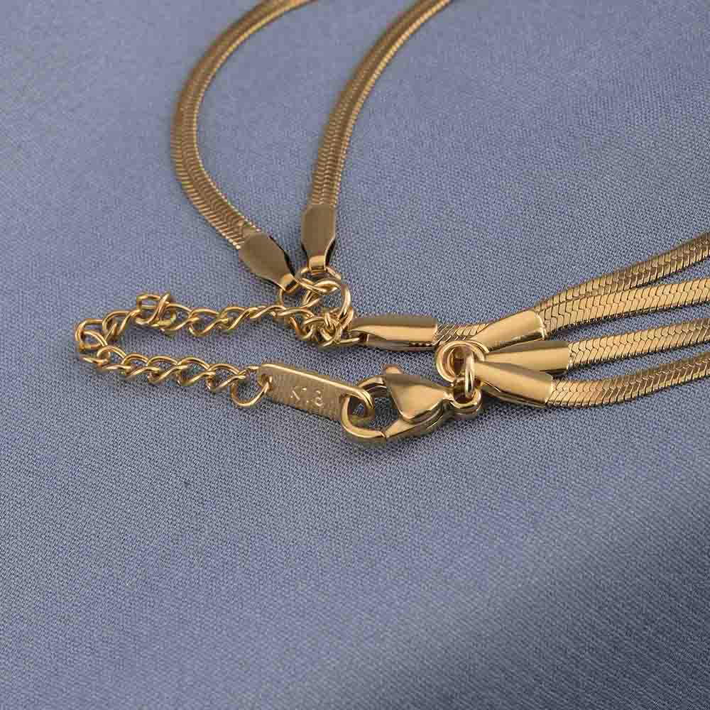 Multi-Stand Gold Necklace