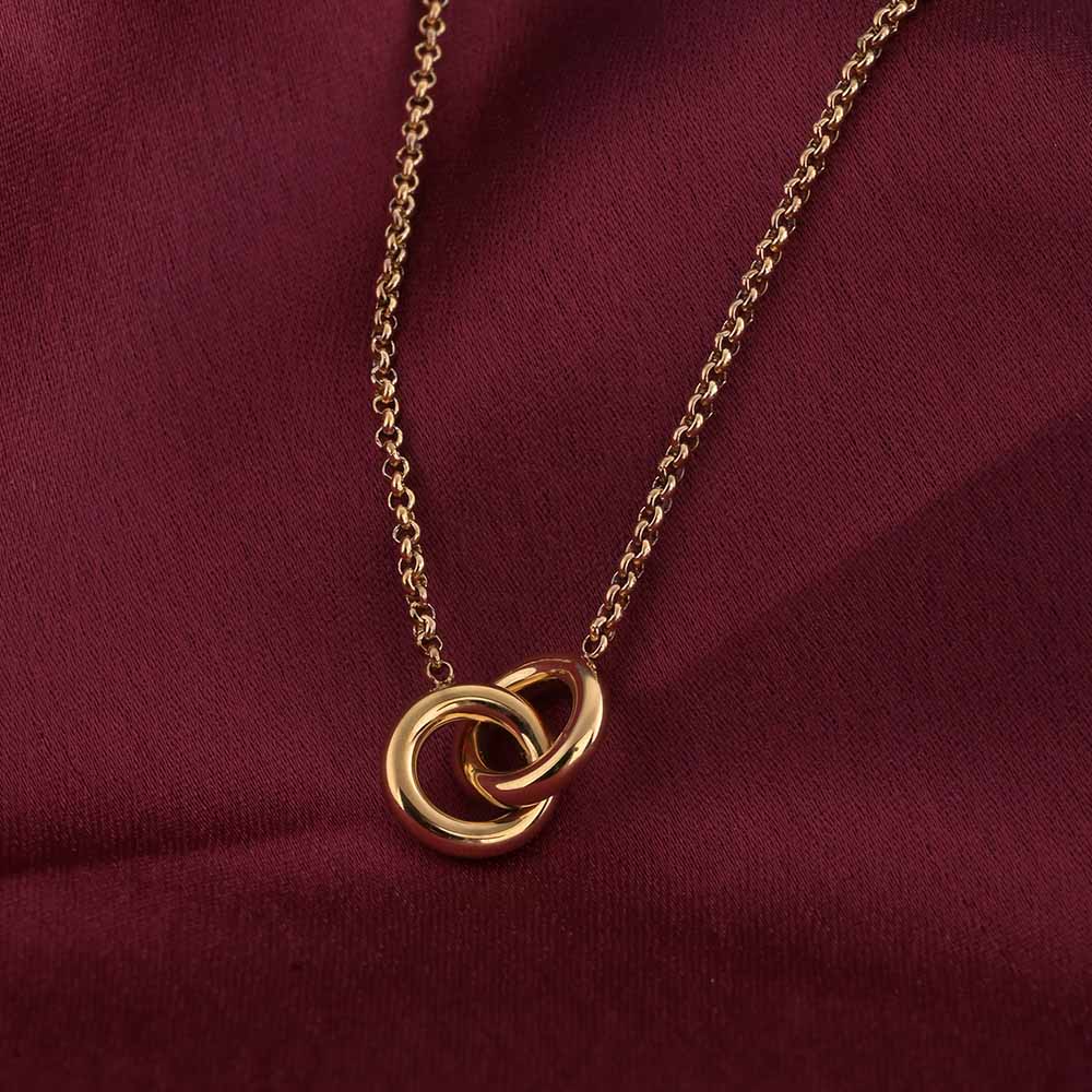InterLock Gold Chain Necklace