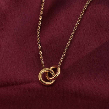 InterLock Gold Chain Necklace