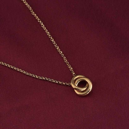 InterLock Gold Chain Necklace