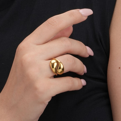 Gold Plated Adjustable Finger ring
