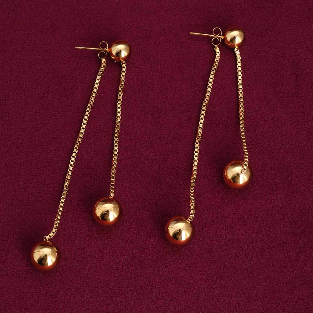 Front Rear Dangle Earrings