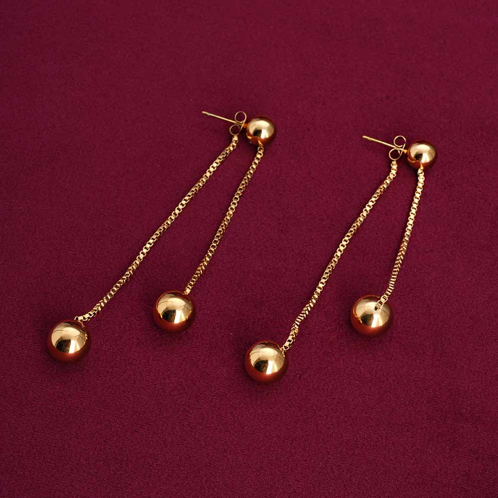 Front Rear Dangle Earrings