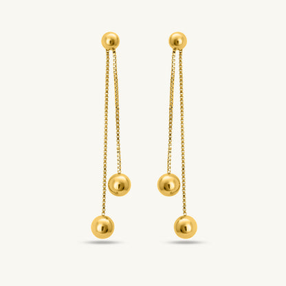 Front Rear Dangle Earrings