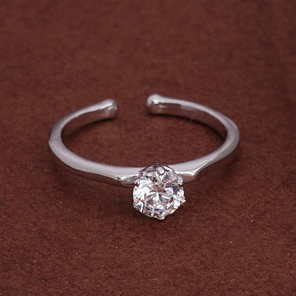 Solitaire Beauty 925 Silver Ring