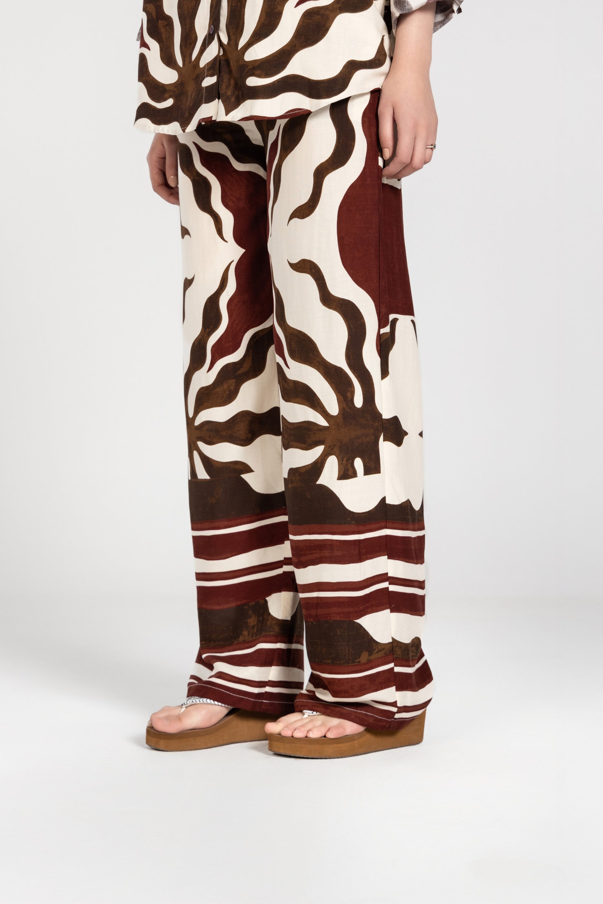 Abstract Brown Vasant Co-ord Set | Past Modern at Broadway