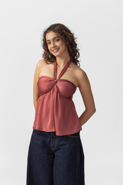 Halter Knot Top