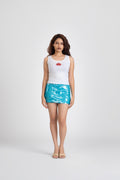 Blue Shell Sequin Skirt | Past Modern at Broadway