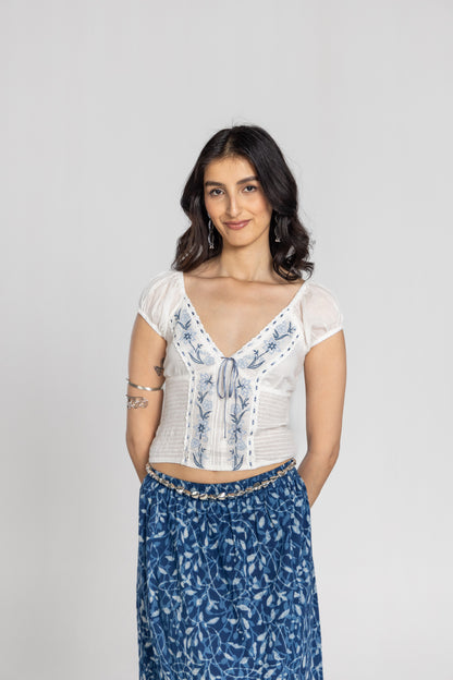 Floral Embroidery Top