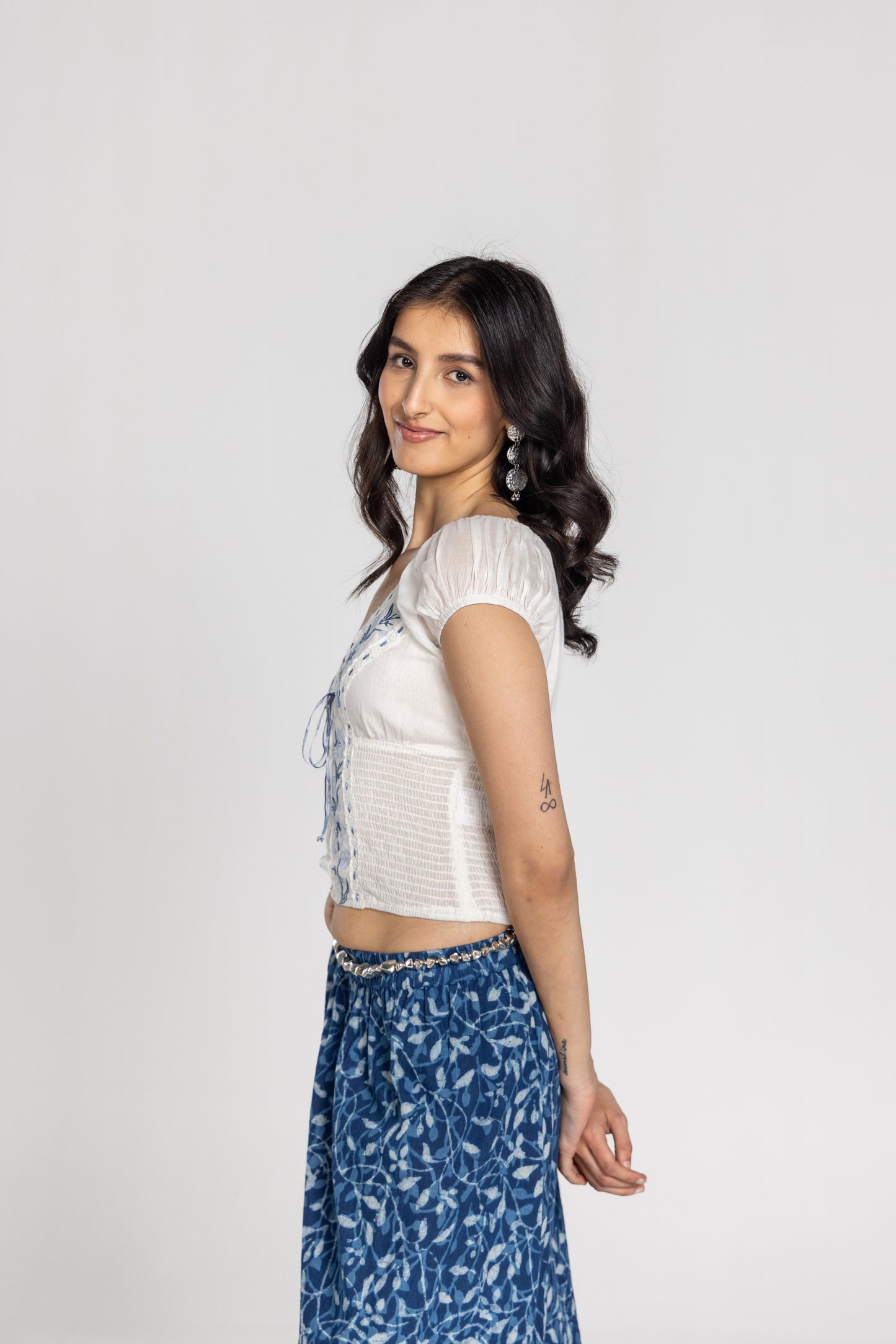 Floral Embroidery Top