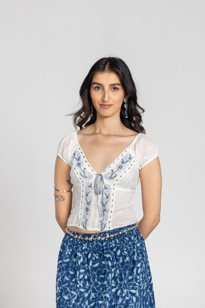 Floral Embroidery Top