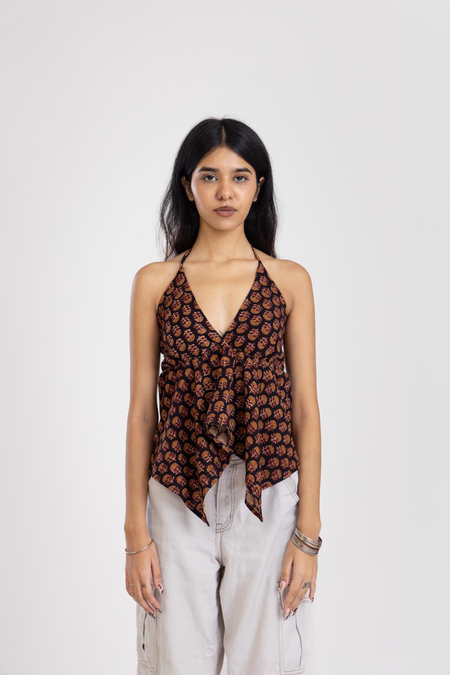 Halter Top With Necktie