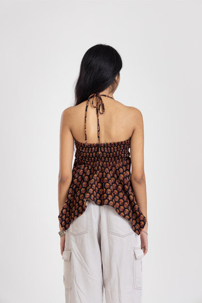 Halter Top With Necktie