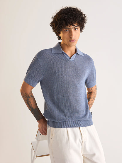 Men's Pure Cotton Slim Fit Polo POL-BOVD-BL