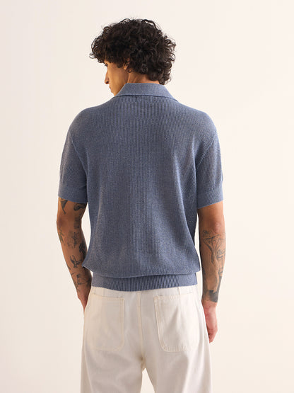 Men's Pure Cotton Slim Fit Polo POL-BOVD-BL