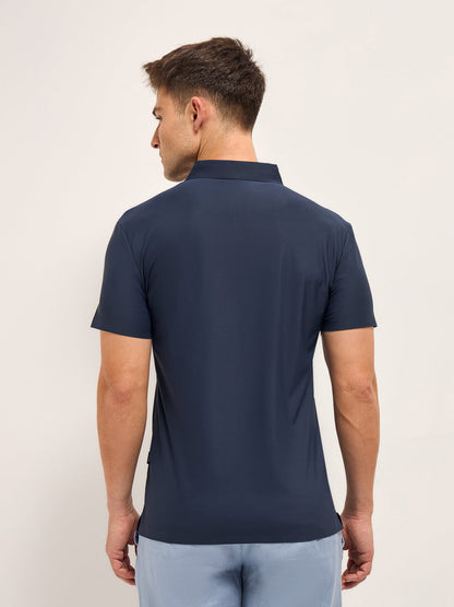 Men's Solid Slim Fit Performance Polo POL-DIARO-BL