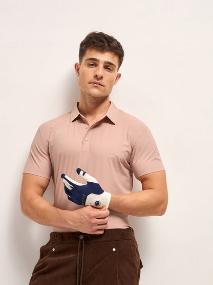 Men's Solid Slim Fit Quick Dry Performance Polo POL-FERNOA-PK