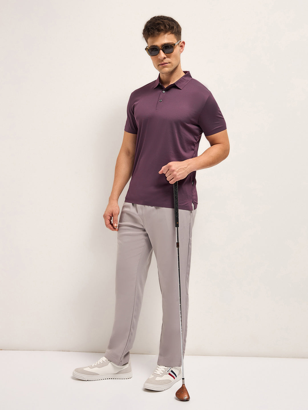 Men's Solid Slim Fit Performance Polo POL-HAMKO-PL