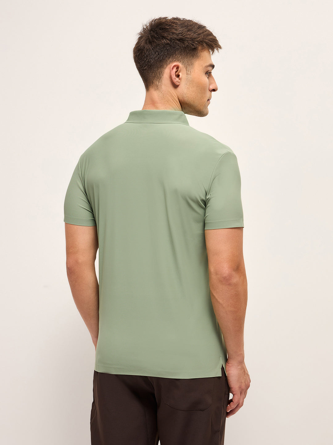 Men's Solid Slim Fit Performance Polo POL-HEGOR-GR