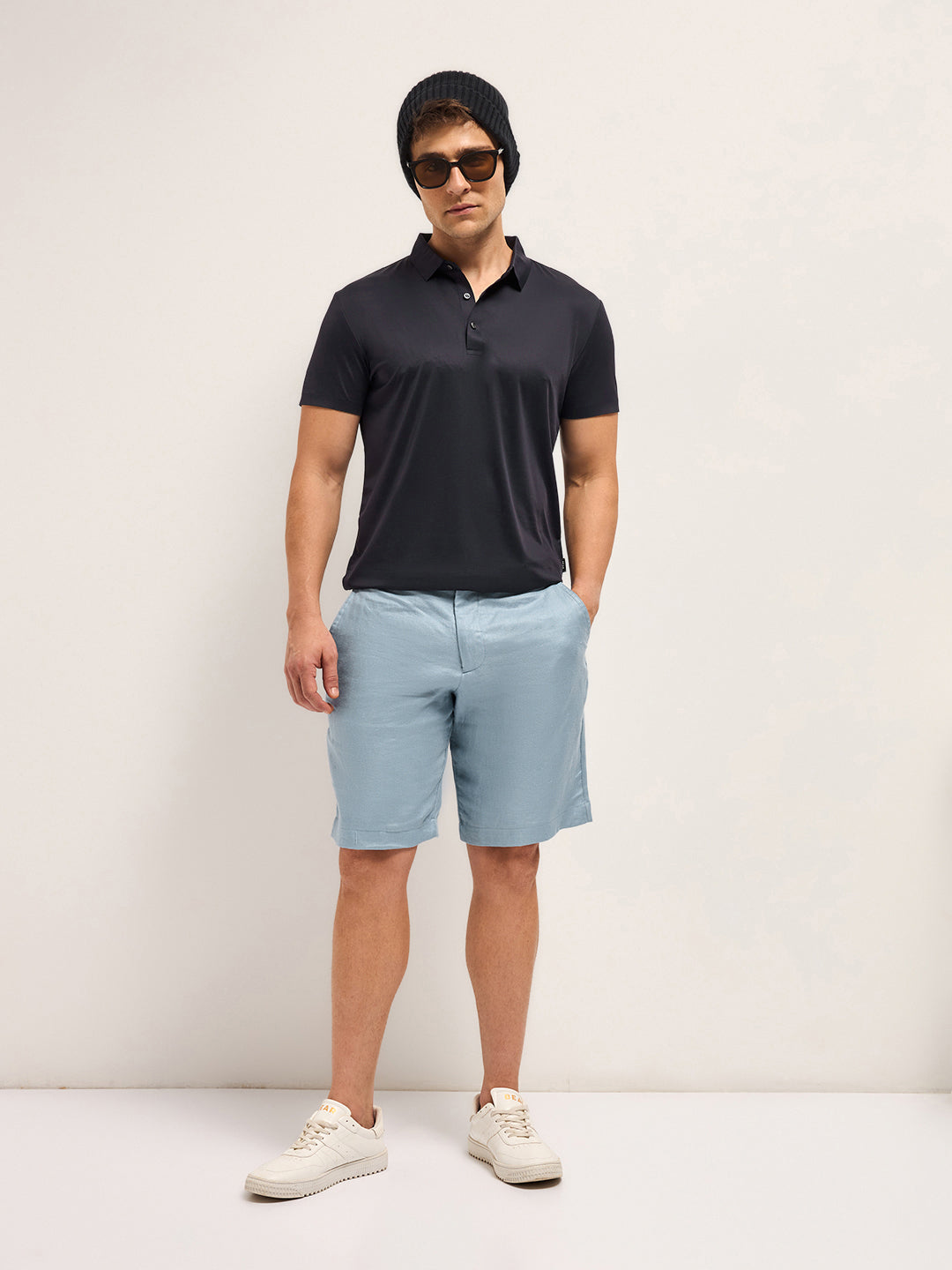 Men's Solid Slim Fit Performance Polo POL-KILEDO-BL