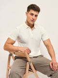 Men's Solid Slim Fit Performance Polo POL-KOMEX-WH | Bear House at Broadway