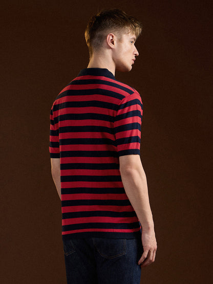 Men's Cotton Striped Slim Fit Polo POL-LAGDO-MC