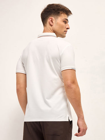 Men's Solid Slim Fit Performance Polo POL-MEBED-WH