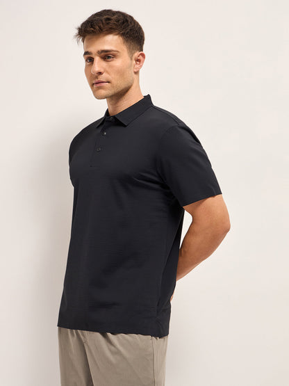 Men's Solid Slim Fit Performance Polo POL-ORTEN-BK