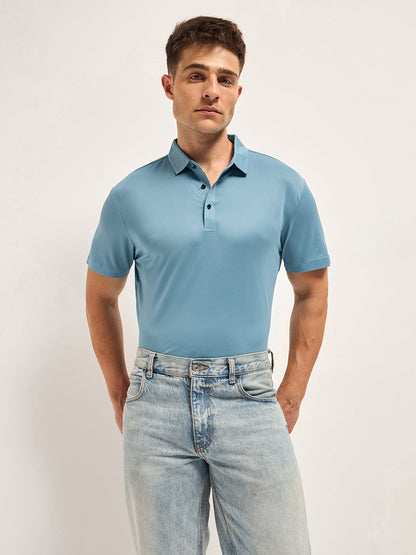 Men's Solid Slim Fit Performance Polo POL-PASEOL-BL