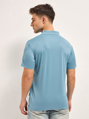 Men's Solid Slim Fit Performance Polo POL-PASEOL-BL