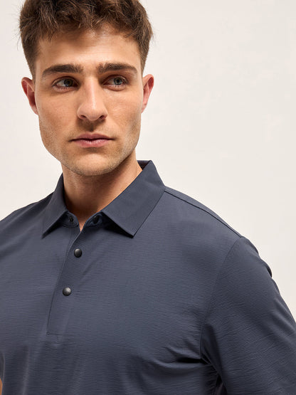 Men's Solid Slim Fit Performance Polo POL-PERTOK-BL