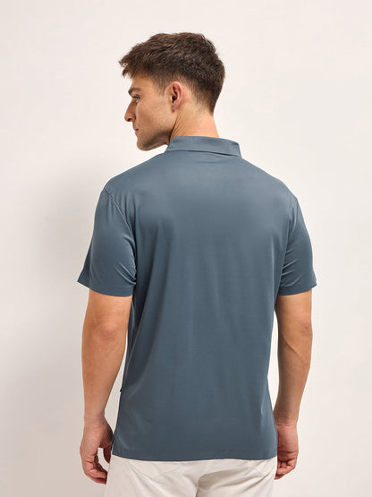 Men's Solid Slim Fit Performance Polo POL-REFORM-GY