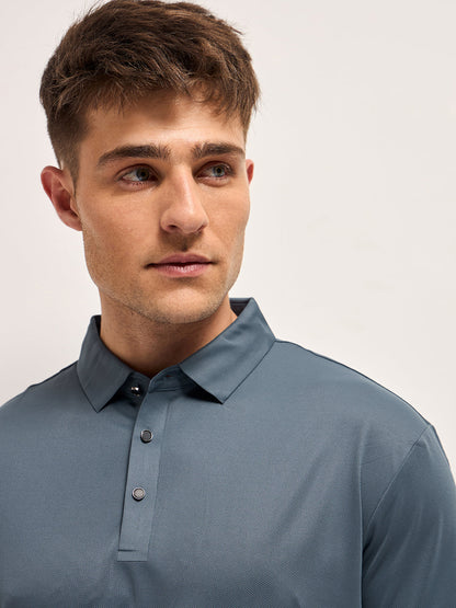 Men's Solid Slim Fit Performance Polo POL-REFORM-GY