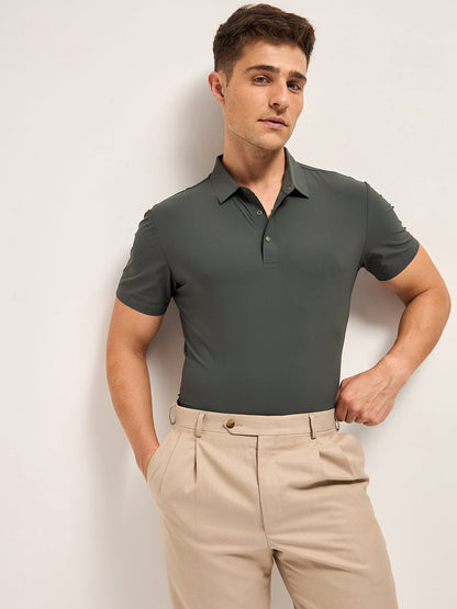 Men's Solid Quick Dry Slim Fit Performance Polo POL-REFREN-TL