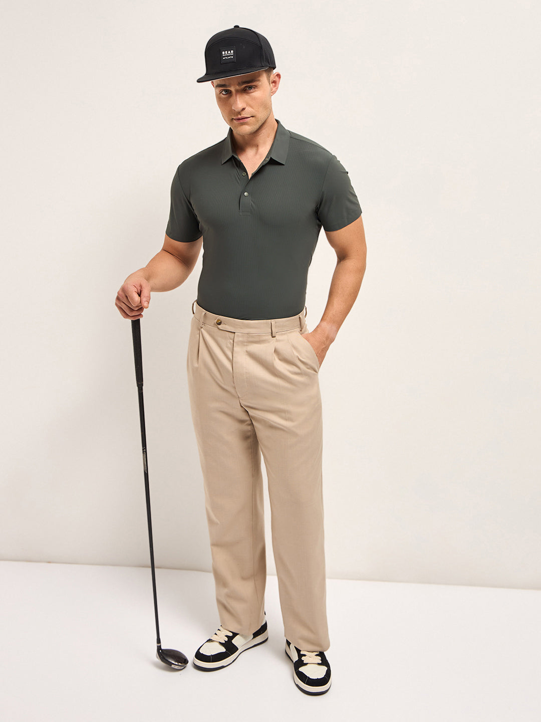 Men's Solid Quick Dry Slim Fit Performance Polo POL-REFREN-TL