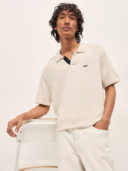 Men Solid Cotton Relaxed Fit Polo POL-SORAM-CR