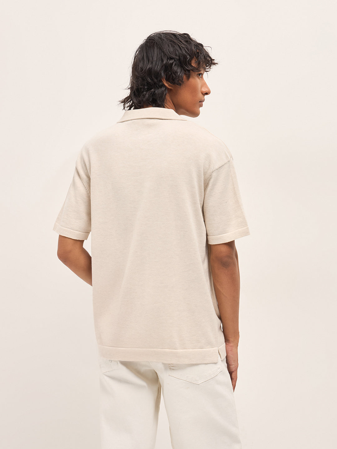 Men Solid Cotton Relaxed Fit Polo POL-SORAM-CR