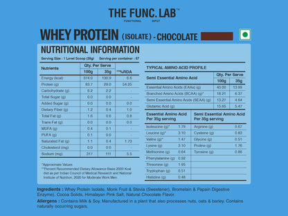 Whey Protein Isolate - Chocolate