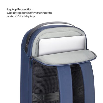 Downtown Workpack -Blue-Large | Urban Jungle at Broadway