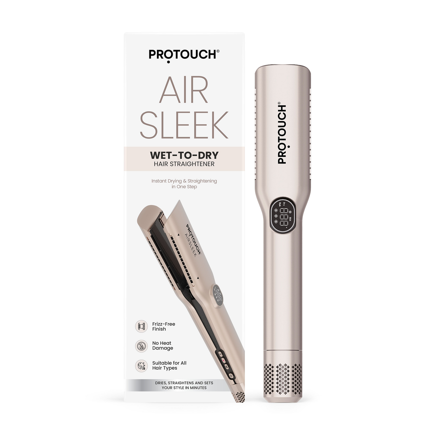 Protouch Air Sleek 2-In-1 Hair Straightener