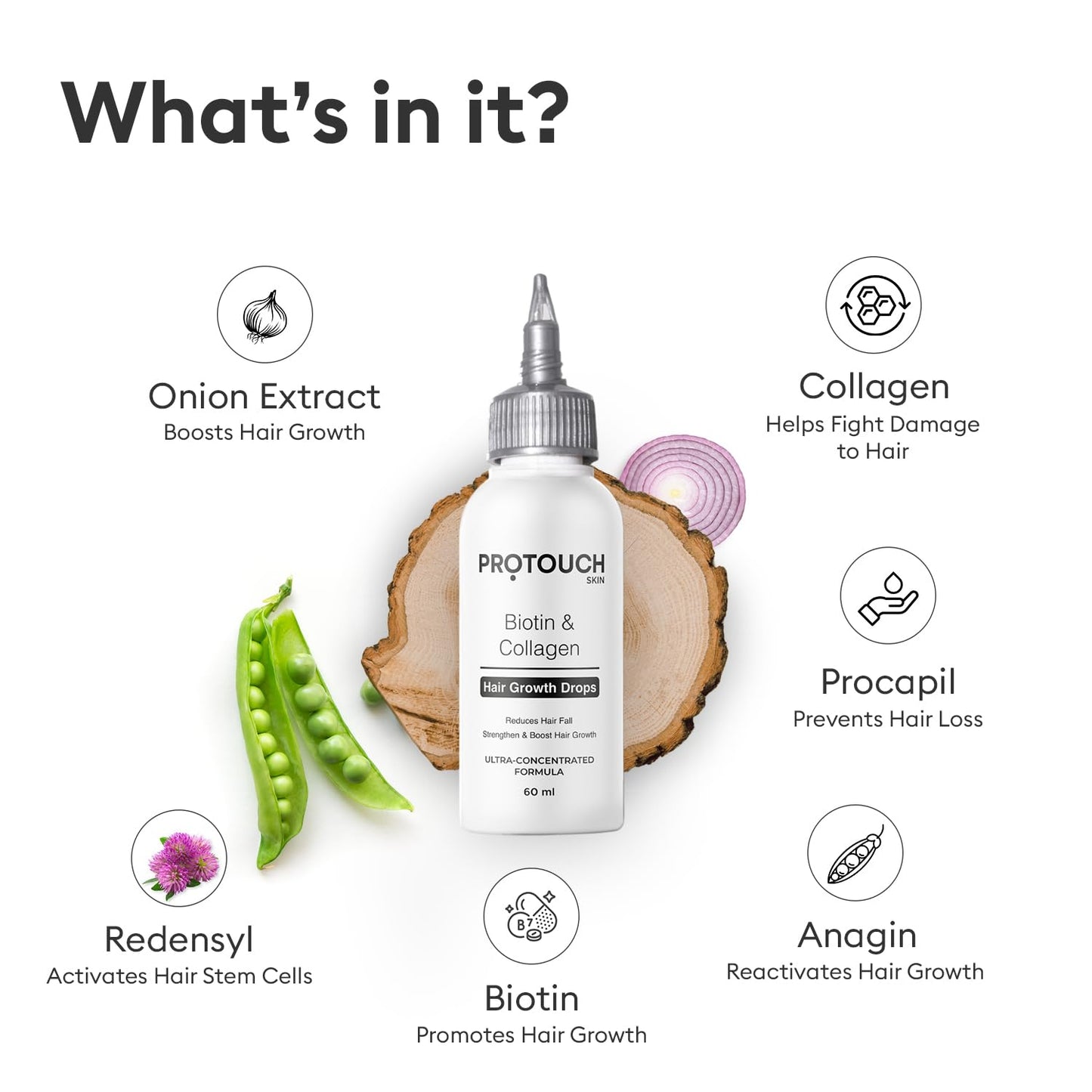 PROTOUCH Biotin & Collagen Hair Growth Drops