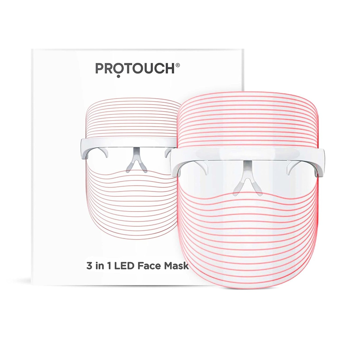 PROTOUCH 3 in 1 LED Face Mask | For Glowing & Clear Skin | Anti Acne & Anti Ageing | For All Skin Types | Protouch at Broadway